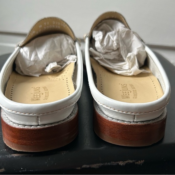 Bass Weejun Wynn White Mules 8.5 - Picture 4 of 10